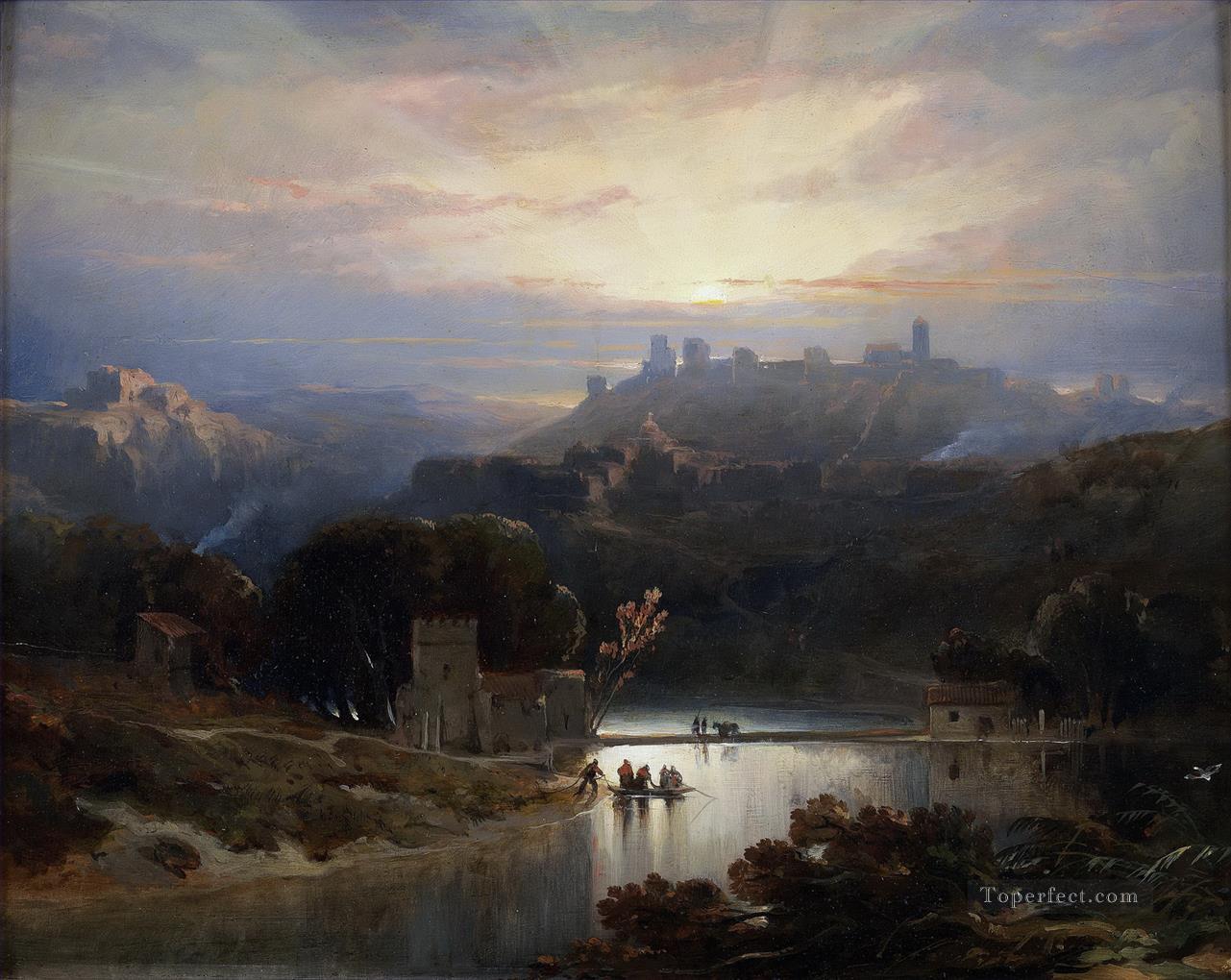 el castillo de alcal de guada ra 1833 David Roberts Pintura al óleo